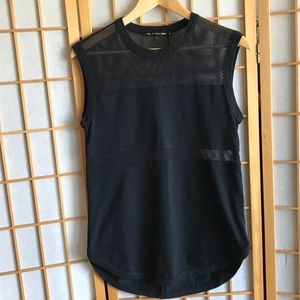 Rag & Bone Sleeveless Knit & Mesh Top